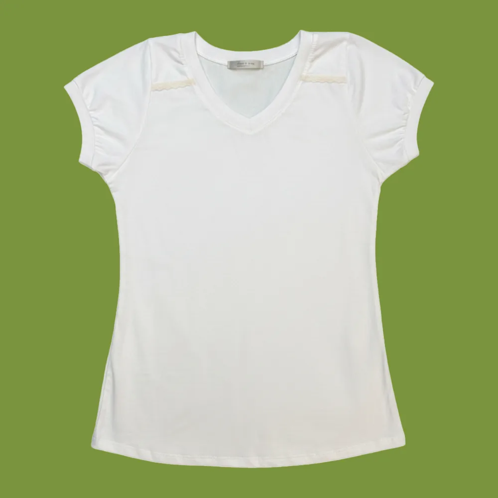 تاپ نخی آستین کوتاه زنانه تاپ نخی آستین کوتاه زنانه روزی پاک – لطافت طبیعی و ارگانیک