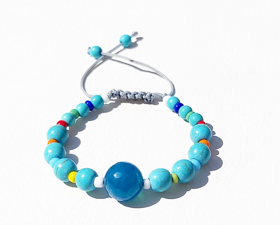 دستبند فیروزه وعقیق