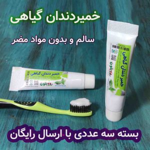خمیردندان گیاهی (بسته سه عددی)  ارگانیک و سالم و بدون مواد شیمیایی مضر
