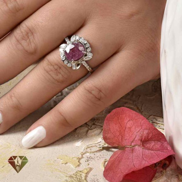 انگشتر زنانه یاقوت سرخ