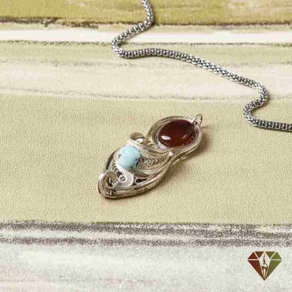 مدال عقیق و فیروزه