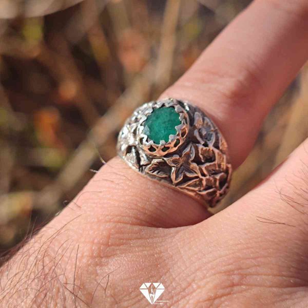 انگشتر مردانه زمرد پنجشیر افغانستان