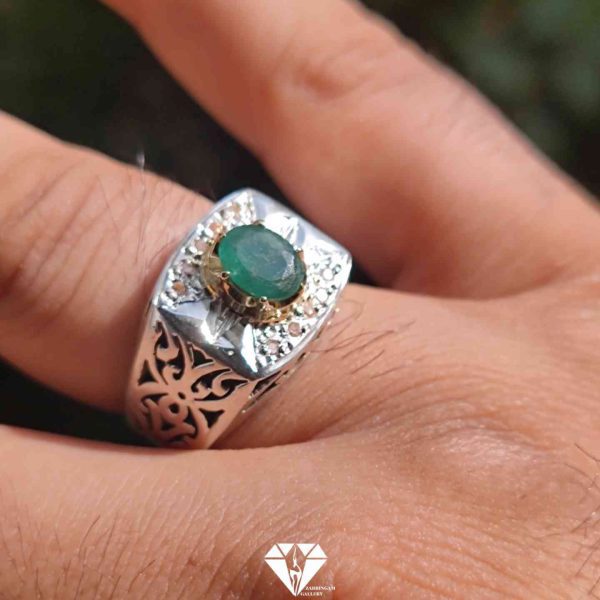 انگشتر زمرد ( پنجشیر )مردانه
