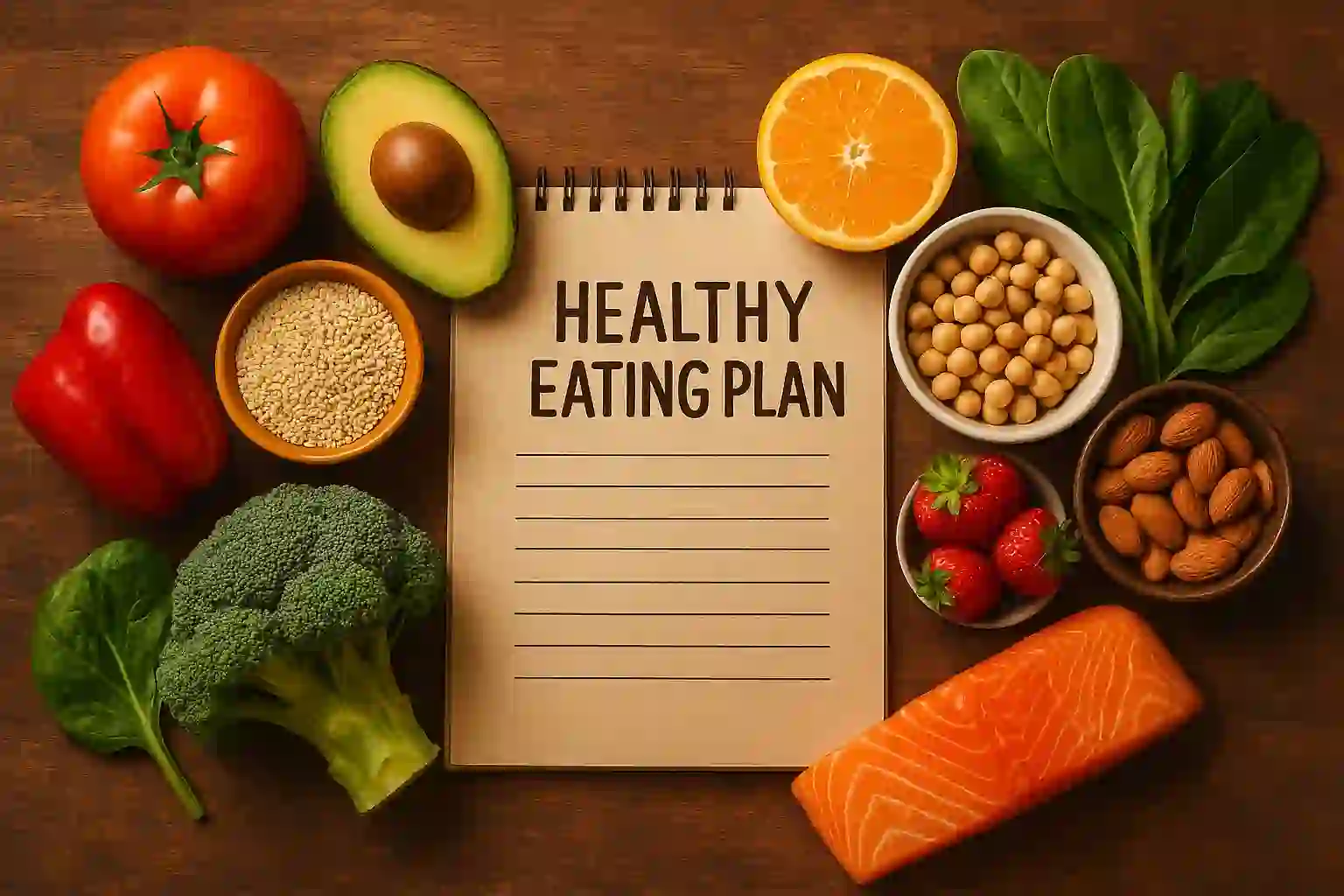 برنامه غذایی سالم برای یک هفته.عکس مواد اولیه ارگانیک: "سبزیجات و حبوبات ارگانیک تازه – مواد اولیه با کیفیت برای برنامه غذایی سالم"