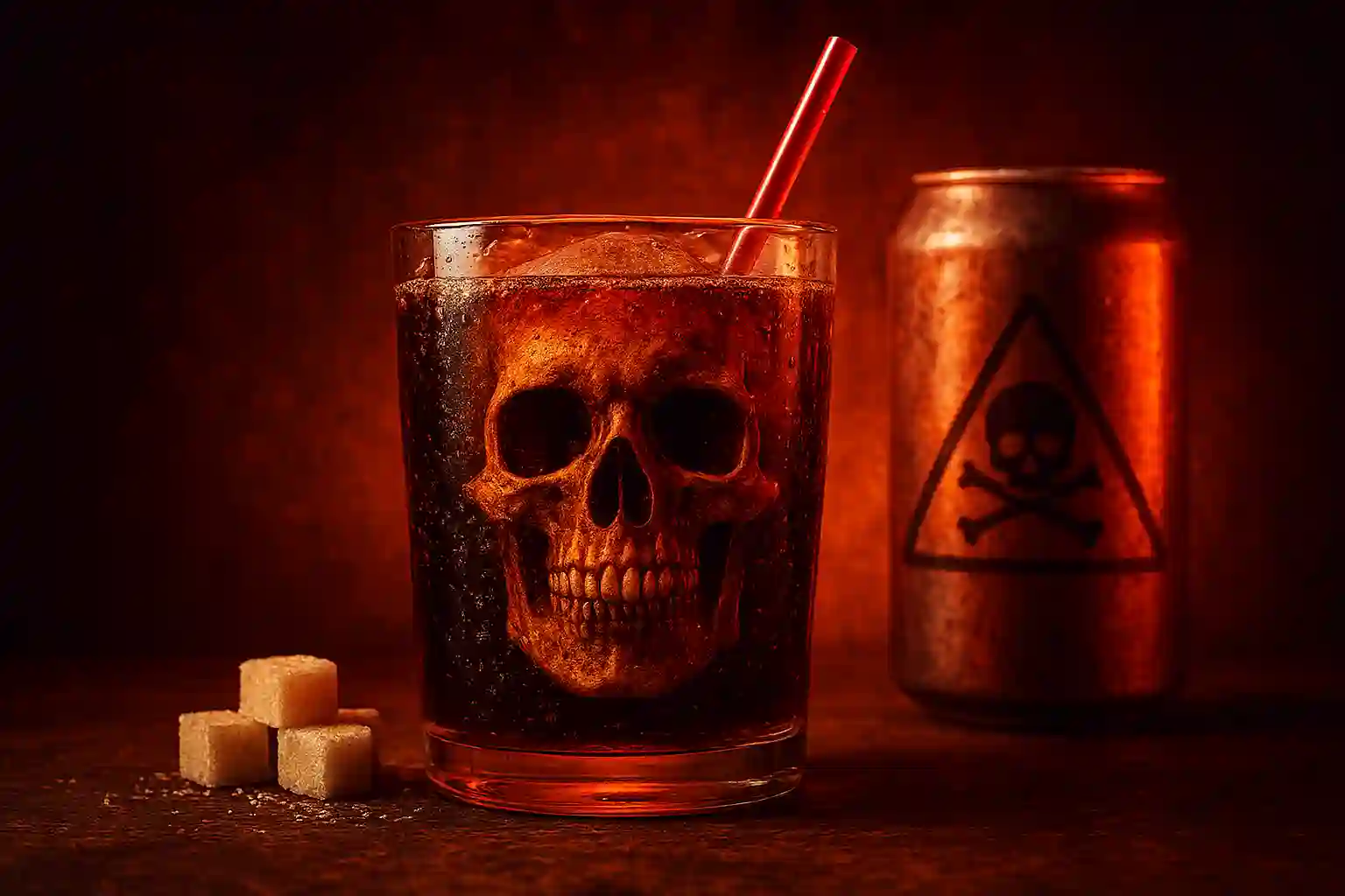 لیوان نوشابه روی میز غذا – مضرات نوشابه در کنار غذاهای چرب