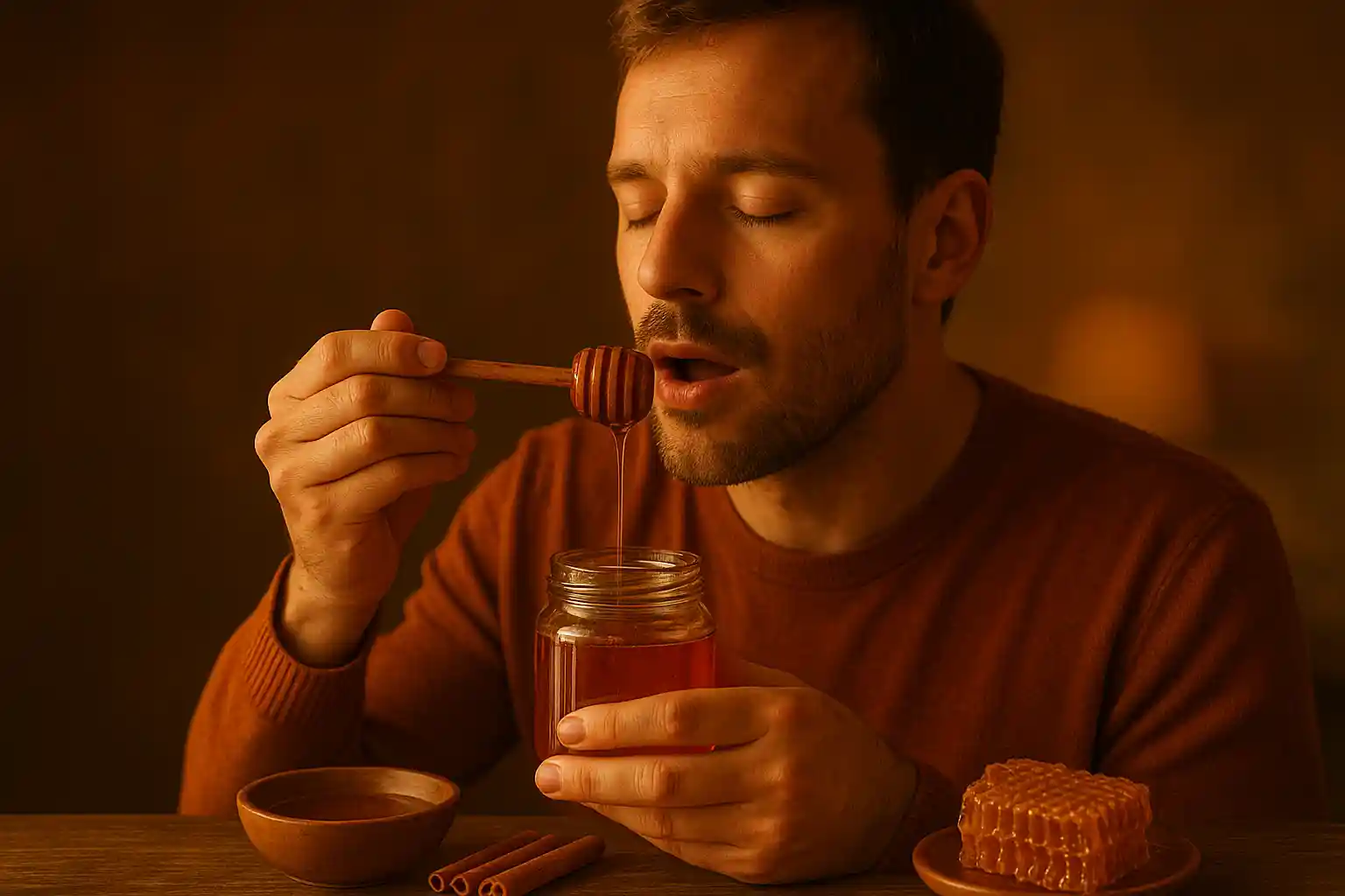 ترکیب عسل طبیعی و زنجبیل برای درمان خانگی سینوزیت و سردرد