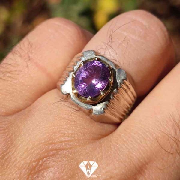 انگشتر مردانه آمیتیست