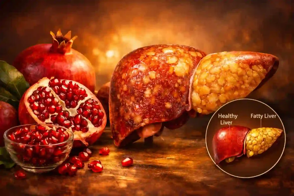 انار ملس پاییزی و خواص انار برای معده و روده.خاصیت انار برای کبد چرب